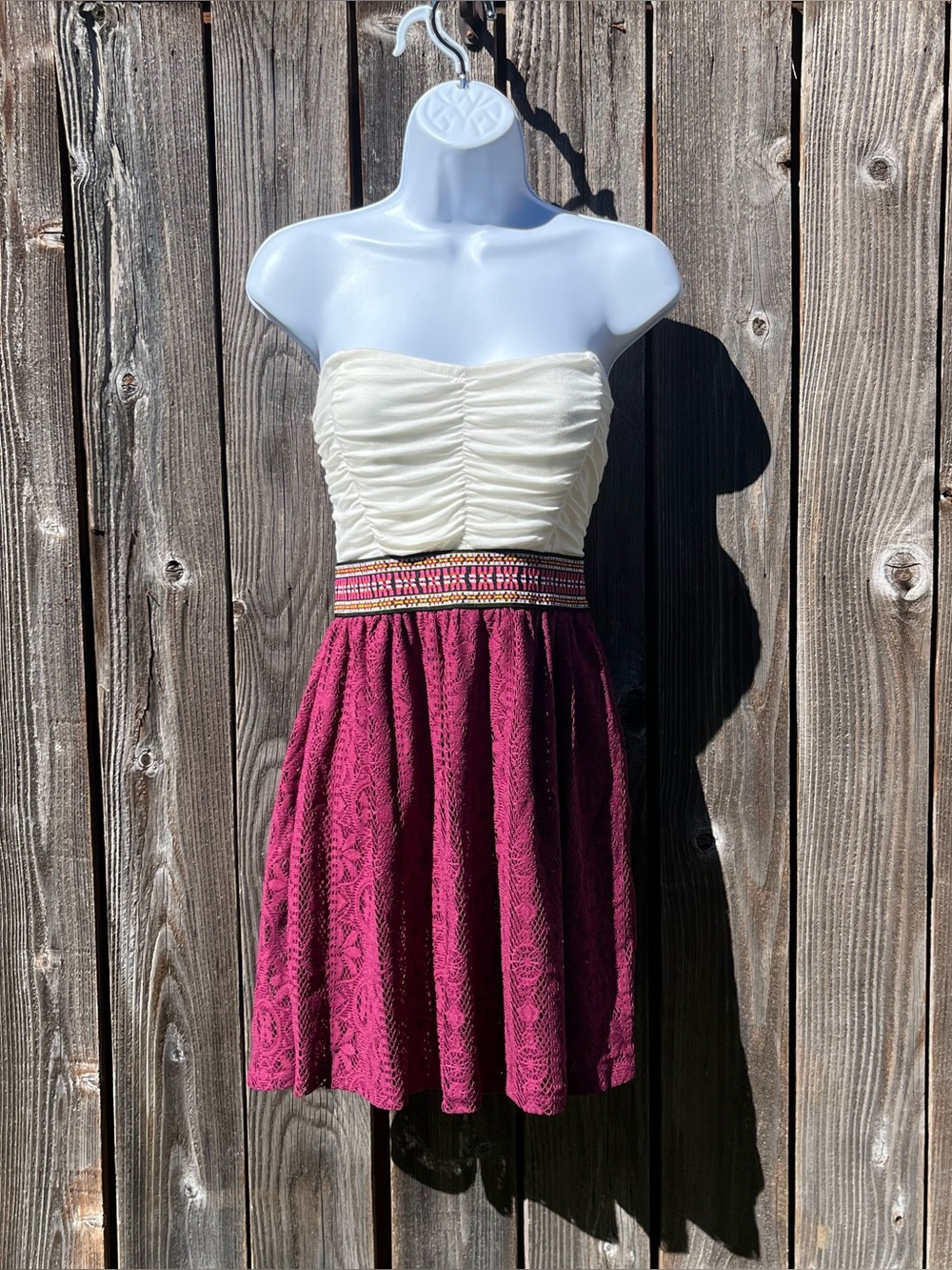 Zumiez Luna Chix strapless mini dress size junior medium
